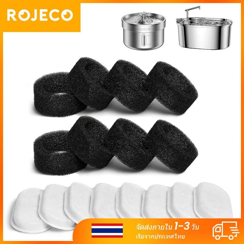 Rojeco ไส้กรองน้ําพุ สเตนเลส 304 3.2L/ 2L  ลิตร แบบเปลี่ยน สําหรับสัตว์เลี้ยง แมว