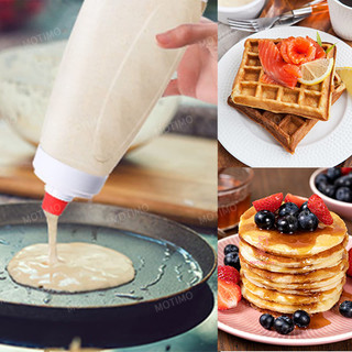 From PH Pancake Batter Dispenser Mixer Pancake Dispenser Waffles Batter Shaker Bottle Kitchen Cake Baking Cookie Tools
