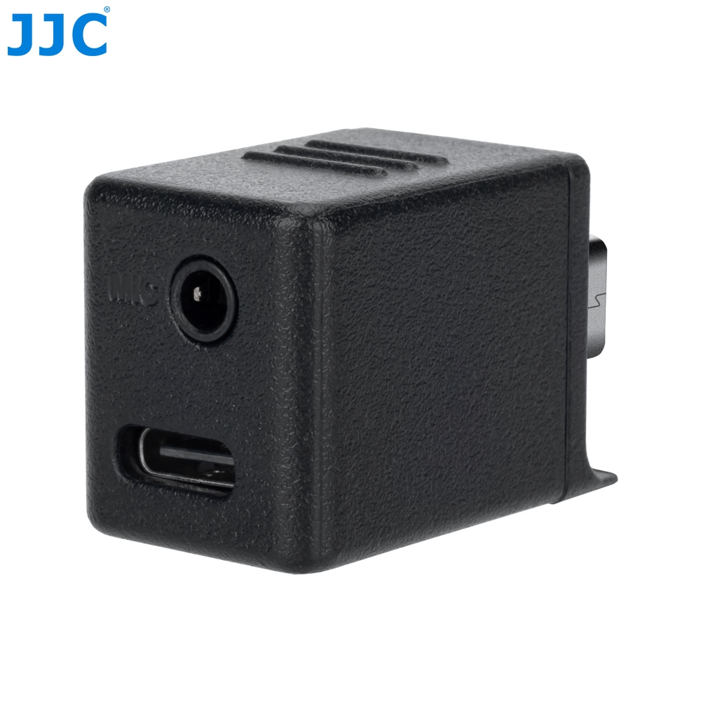 JJC Microphone Adapter อะแดปเตอร์เสียง 3.5mm อะแดปเตอร์ไมโครโฟน TRS สําหรับกล้อง DJI Osmo Action 5 Pro & Action 4
