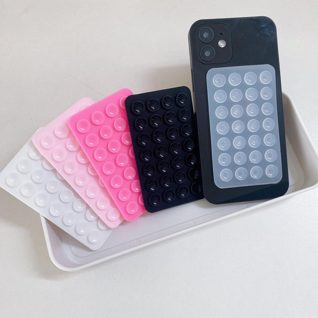ซิลิโคนดูดถ้วยเคสโทรศัพท์ Mount สองด้านแฮนด์ฟรี Strong Grip Holder สําหรับเซลฟี่และวิดีโอสําหรับ iPhone Android