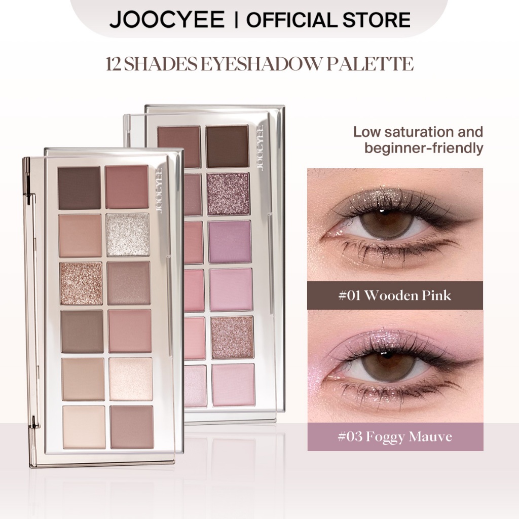 Joocyee 12 Shades Eyeshadow Palette Long-lasting Beautiful Eye Makeup