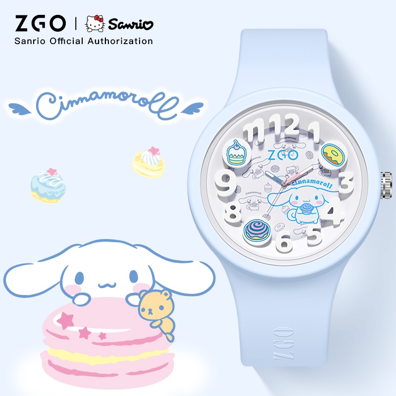 ZGO x Sanrio Cinnamoroll Quartz Watch Men Women Students Children Cute Cartoon Watch 897