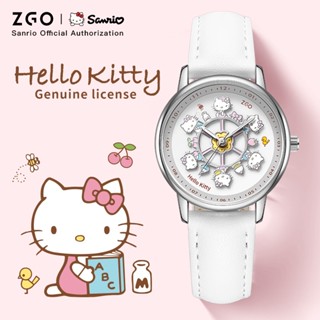 ​ZGO x Sanrio HelloKitty นาฬิกาผู้หญิง นาฬิกาข้อมือทรงกลม กั…