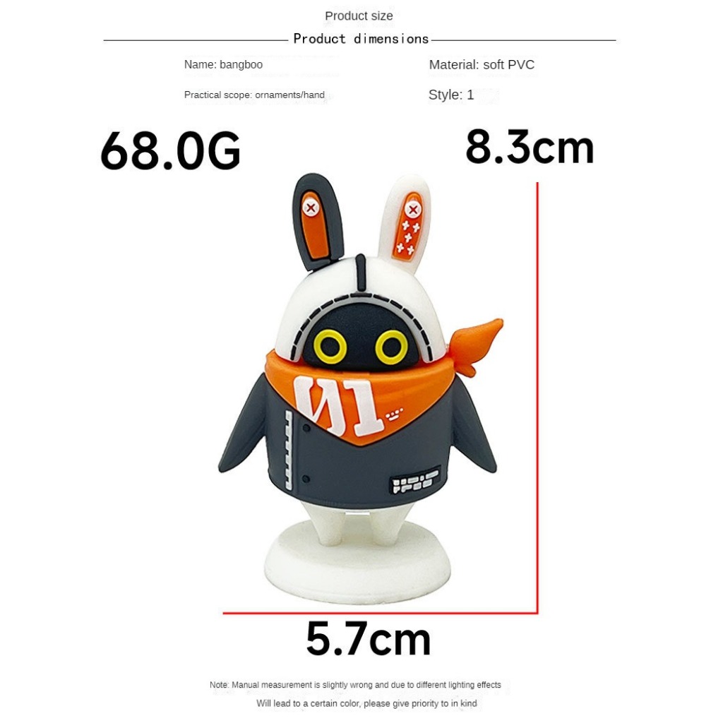 Zenless Zone Zero รอบ Illes The Bangboo ตุ๊กตา PVC พลาสติกอ่อนเพื่อช่วย GK สองผู้สร้างมือทําตกแต่ง O