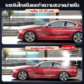 Decker 9900W ปืนฉีดน้ำแรงสู ปืนฉีดน้ำไรสาย เครื่องฉีดน้ำแรงดันสูงไร้สาย อเนกประสงค์ในเครื่องเดียว เครื่องน้ำแรงดันสูง ล้างรถ แรงดัน นำสูง ล้างรถ รดดอกไม้ 6 ใน 1 มือล้างรถไฟฟ้ามัลติฟังก์ชั่บ้านแบบพกพารดปืนน้ำ