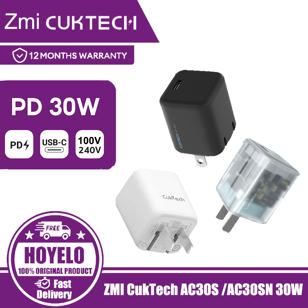 ZIM CukTach AC30S /AC30SN 30W Gallium nitride Charger Type-C Fast Charger