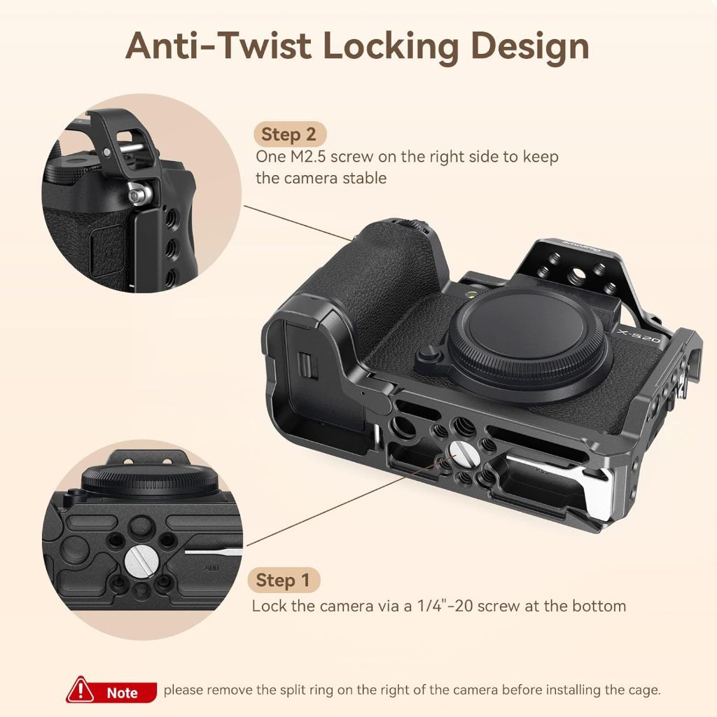 Smallrig กรง สําหรับ FUJIFILM X-S20 #4230จาน L #4231ซองหนังใส่กล้อง #4232