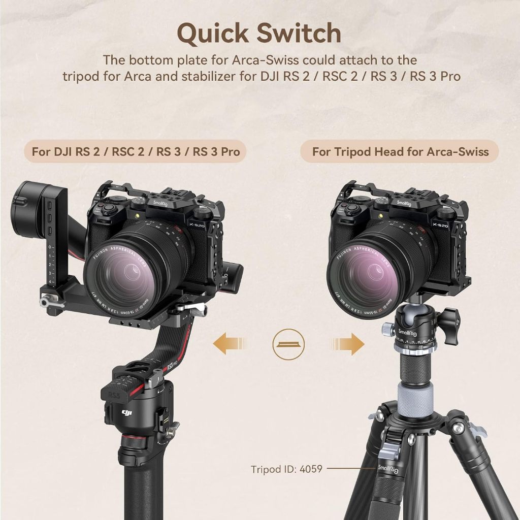 Smallrig กรง สําหรับ FUJIFILM X-S20 #4230จาน L #4231ซองหนังใส่กล้อง #4232