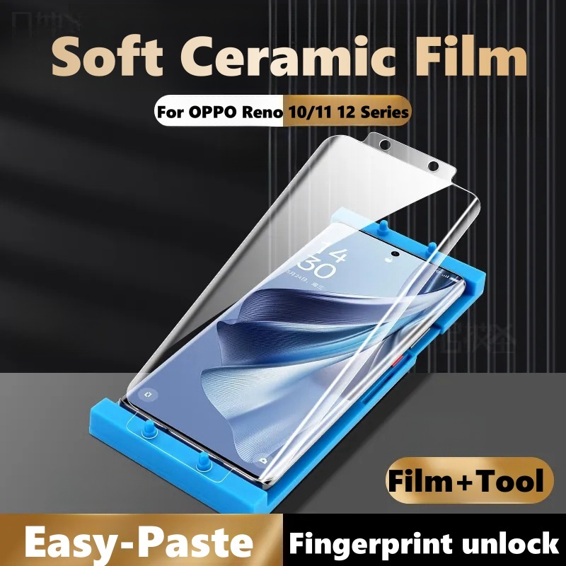 Hd Clear/ความเป็นส่วนตัวฟิล์มเซรามิคสําหรับOPPO Reno 10 11 12 Pro Plusคลุมทั้งหมดหน้าจอโค้งProtectorฟิล์มนุ่มสําหรับOPPO Reno 10 ป้องกันหน้าจอ