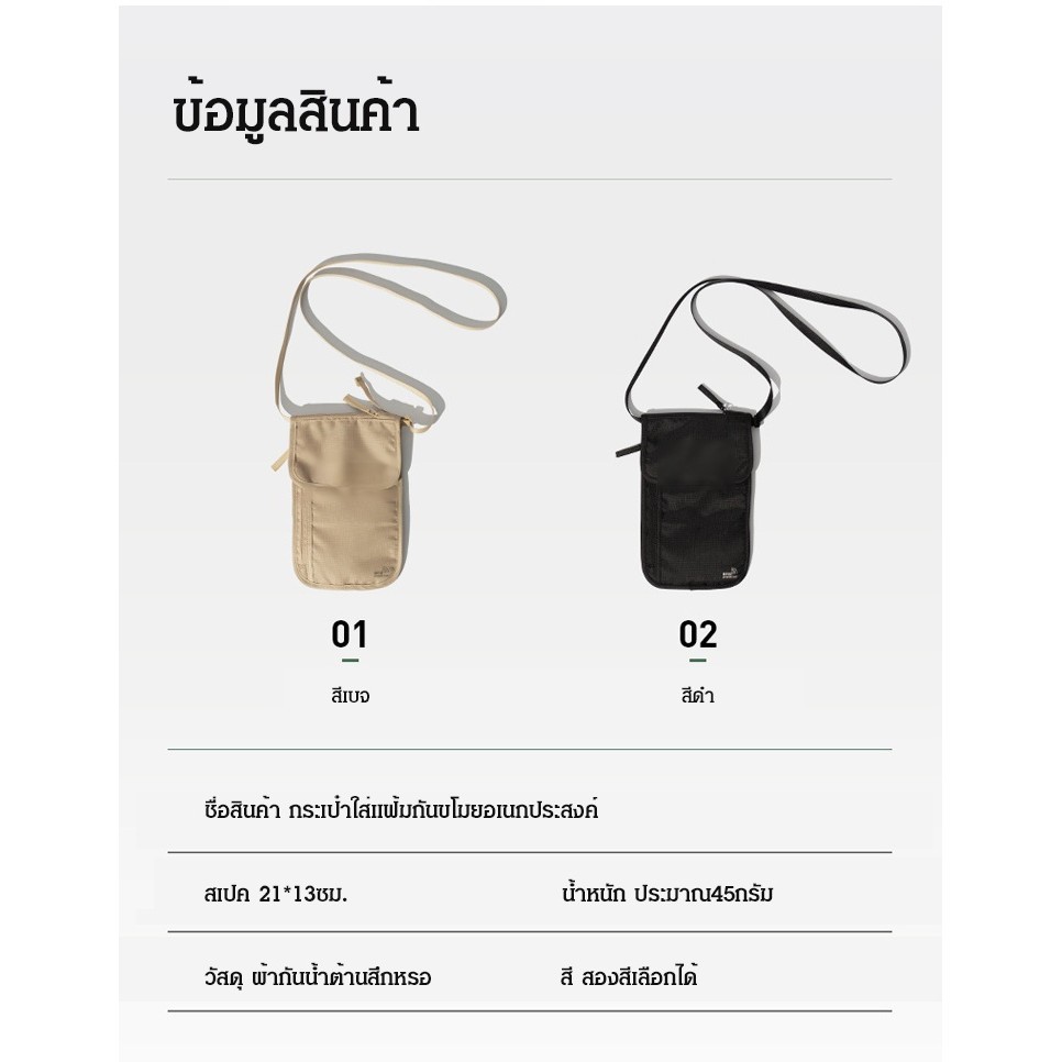 Mobi GARDEN กระเป๋าเอกสาร Travel, กระเป๋าเก็บของมัลติฟังก์ชั่น, ที่ใส่หนังสือเดินทาง, กระเป๋าตั๋ว, น้ําหนักเบาและพกพาสะดวก