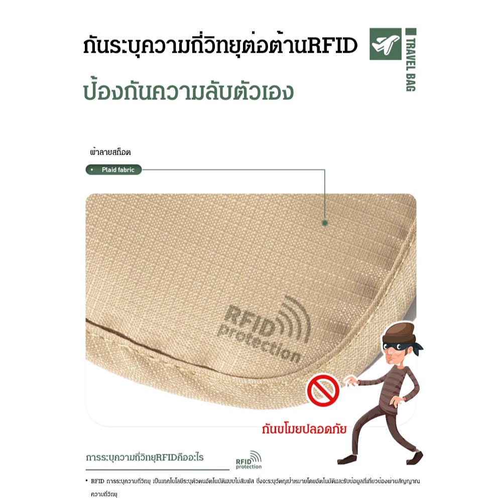 Mobi GARDEN กระเป๋าเอกสาร Travel, กระเป๋าเก็บของมัลติฟังก์ชั่น, ที่ใส่หนังสือเดินทาง, กระเป๋าตั๋ว, น้ําหนักเบาและพกพาสะดวก