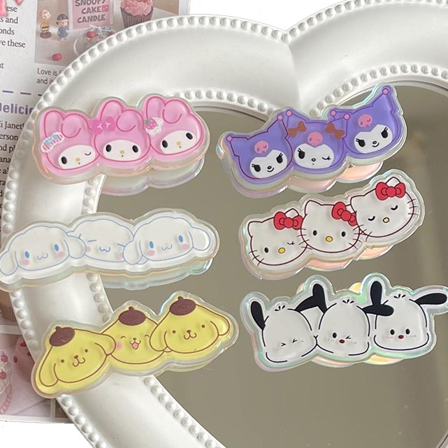 แฟชั่นเกาหลี กิ๊บติดผม Sanrio หญิง ของขวัญนักเรียนการ์ตูนน่ารัก y2k