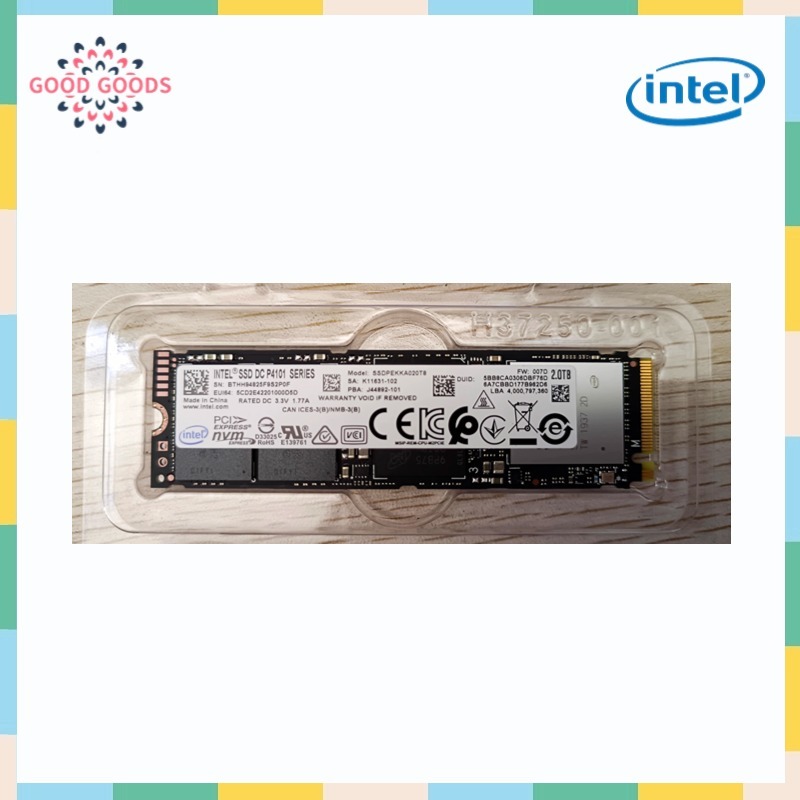 Intel DC P4101 M.2 2280 2TB PCIe3.1 x4(NVMe)64-Layer 3D TLC NAND Enterprise Solid State Drive SSDPEK