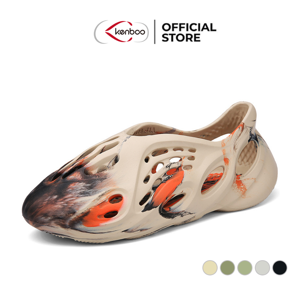 Kenboo รองเท้าหลุมรองเท้าแตะ Yeezy Women&Men รองเท้าแตะแฟชั่นลําลองกลางแจ้งรองเท้าแตะกีฬารองเท้าชายหาด Unisex