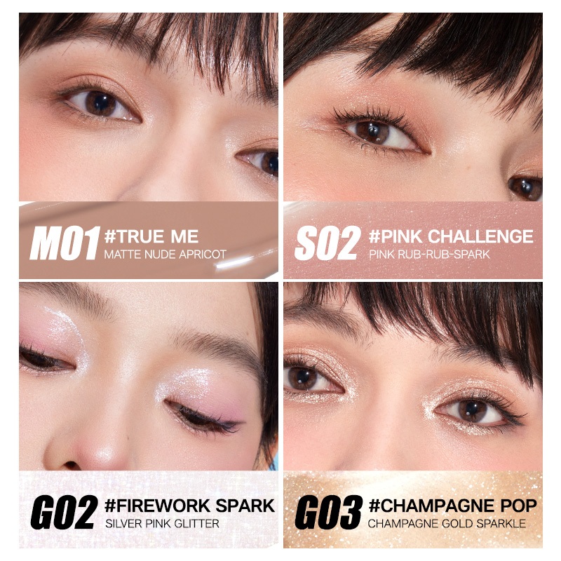 [Sporty Series] Judydoll Liquid Eyeshadow Long Lasting 12H Waterproof Eyes No Caking - รูปที่ 2