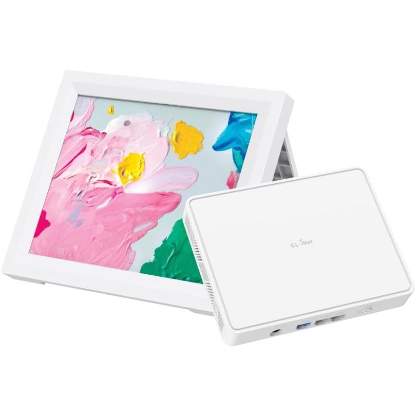 Gl.inet GL-B3000 (หินอ่อน) เราเตอร์ไร้สาย WiFi 6 พร้อมกรอบรูปติดผนัง, Dual-Band AX3000, OpenVPN & Wi