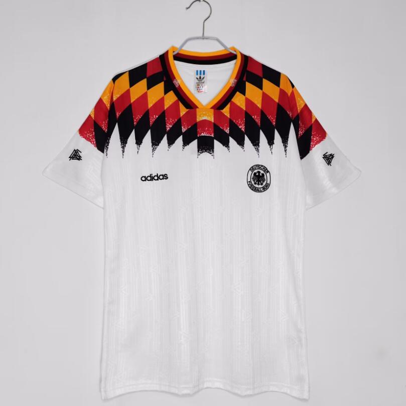 Short-sleeved sweatshirt, 1994 Germany home jersey, retro style, quick-drying and comfortable, high-