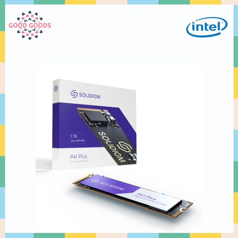 Intel/solidigm P41 Plus 512GB 1TB 2TB M.2 2280 PCIe 4.0X4 NVMe Gen4 QLC ไดรฟ์ Solid State ภายใน (SSD