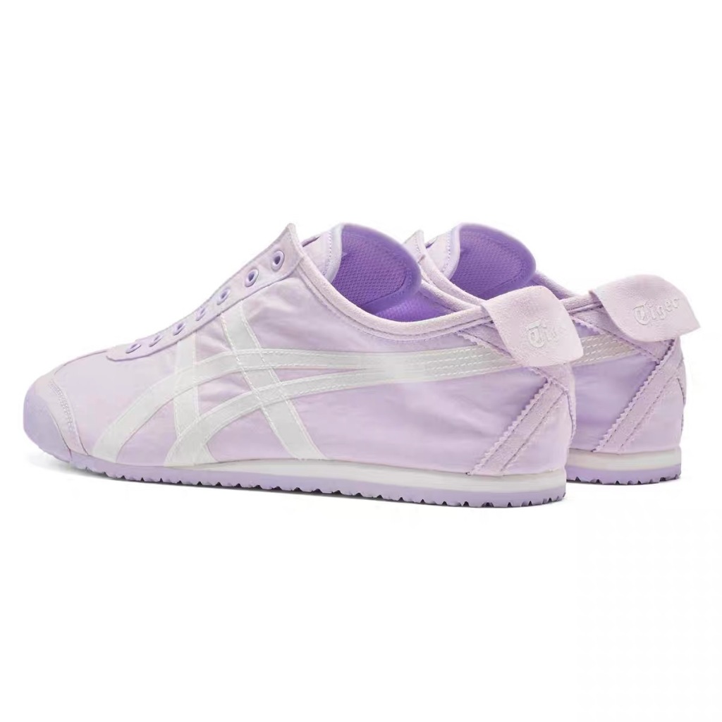 Onitsuka MEXICO 66 SLIP-ON สบาย Casual Water-Repellent Shock-Absorbing สวมใส่ Low-Top รองเท้าวิ่งผู้ชายผู้หญิงสไตล์เดียวกัน