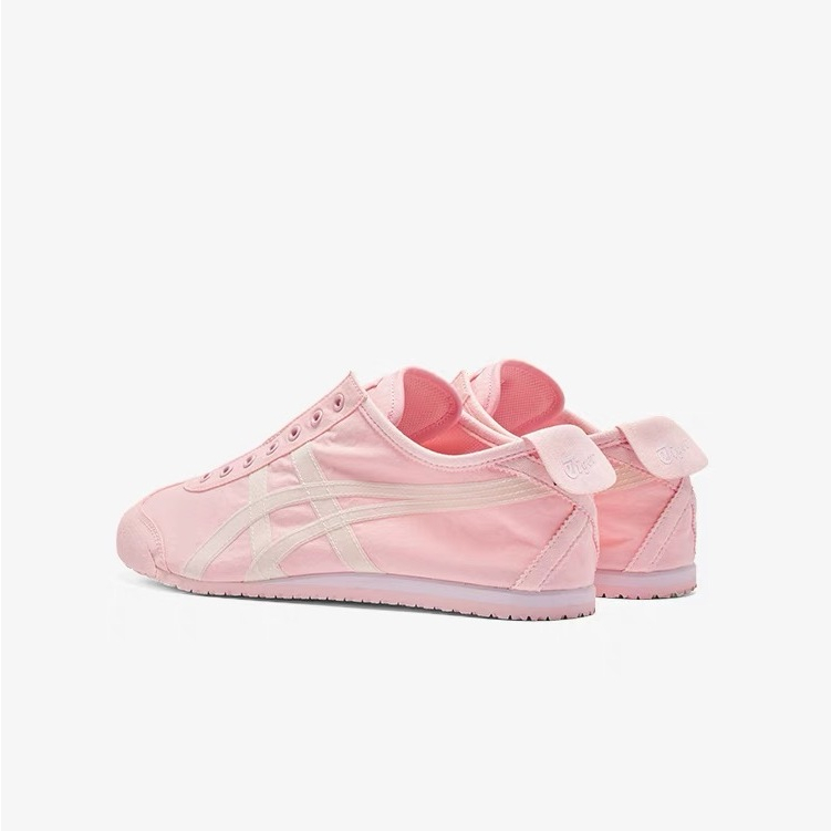 Onitsuka MEXICO 66 SLIP-ON สบาย Casual Water-Repellent Shock-Absorbing สวมใส่ Low-Top รองเท้าวิ่งผู้ชายผู้หญิงสไตล์เดียวกัน