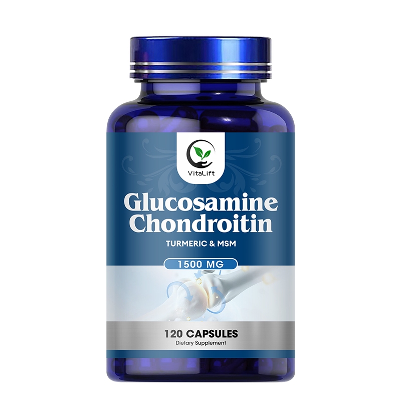 Vitalift Glucosamine Chondroitin Turmeric - อาหารเสริมเสริมเสริมเสริมเสริมเสริมข้อ สารต้านอนุมูลอิสระ ช่วยในการตอบสนองภายในส่วนร่วม ภาวะเจริญเกิน บรรเทาอาการหลัง เข่า และมือ