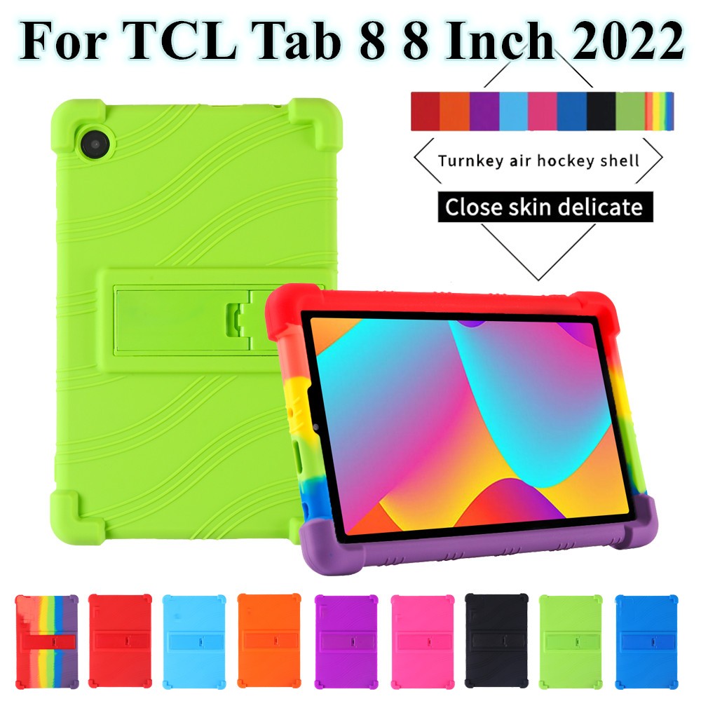 เด็กสําหรับ TCL Tab 8 Tab8 4G 8 นิ้ว 9132 แท็บเล็ตพีซีซิลิโคนอ่อนนุ่มกันกระแทกปรับกรณี