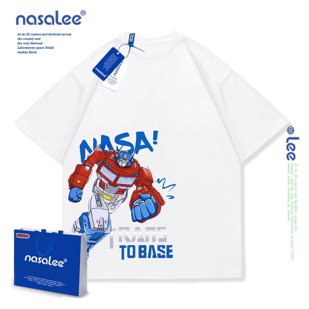 ซื้อ NASAเสื้อยืดแขนสั้นเด็กลายการ์ตูนน่ารัก เสื้อยืดคอกลม ผ้าคอตตอน เสื้อยืดเด็กไสตล์เกาหลี