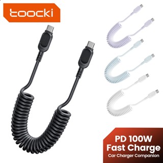Toocki 100W 6A ฤดูใบไม้ผลิ Fast สายชาร์จ USB Type C Fast Cha…