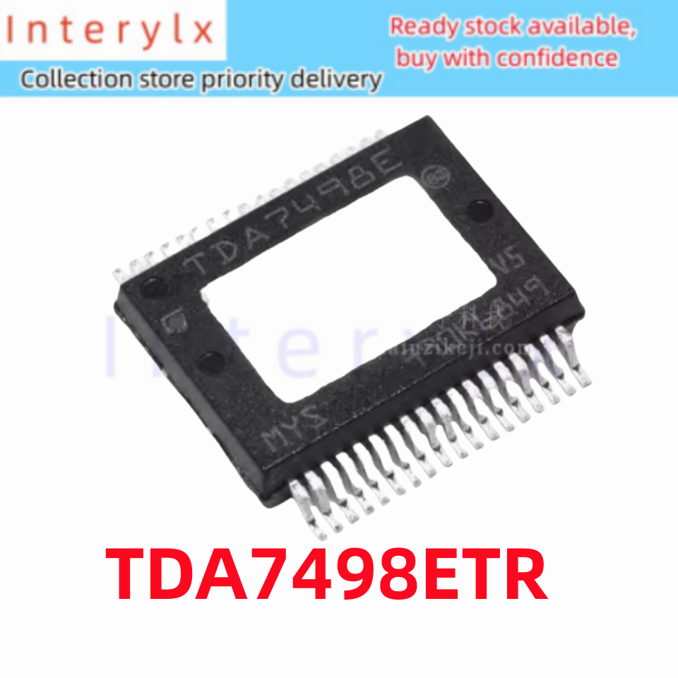 TDA7498E 1 ชิ้น/ล็อตของแท้ TDA7498ETR TDA7498 Patch SSOP36 Dual Channel Class D เครื่องขยายเสียงชิป 