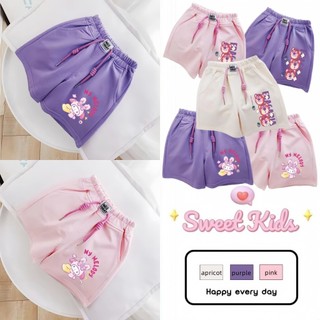 SweetKids พร้อมส่งจากกทม🌸กางเกงขาสั้นเด็กผู้หญิง🍓กางเกงพิมพ์ลายน่ารัก ลําลอง แบบบาง สไตล์เกาหลี แฟชั่นฤดูร้อน