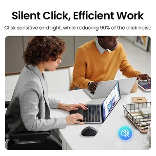 Ugreen Hyper-Fast Scroll เมาส์ไร้สายบลูทูธ 5.4 2.4G Ergonomic 5000DPI สําหรับ MacBook แท็บเล็ตแล็ปท็อปคอมพิวเตอร์ PC เม้าส์