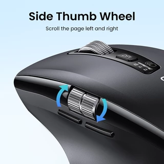 Ugreen Hyper-Fast Scroll เมาส์ไร้สายบลูทูธ 5.4 2.4G Ergonomic 5000DPI สําหรับ MacBook แท็บเล็ตแล็ปท็อปคอมพิวเตอร์ PC เม้าส์
