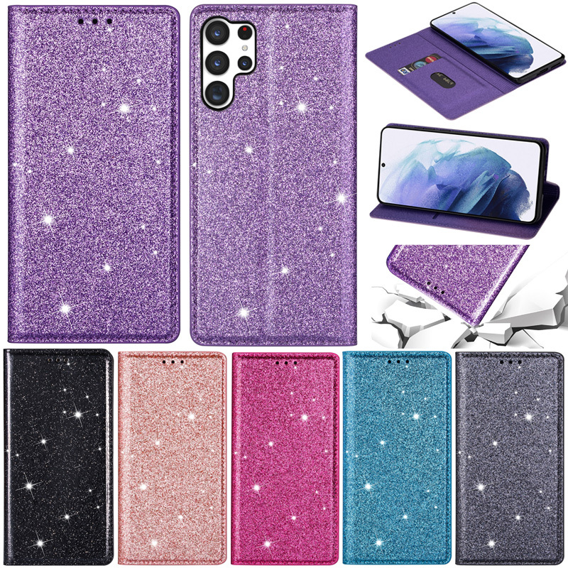 SAMSUNG หรูหราสําหรับsamsung Galaxy S23 FE S23 Ultra S21 FE S20 FE S23 + S22 + S21 + S20 + S22 Ultra S21 Ultra S20 Ultra S22 Plus S21 Plus S20 Plusกระเป๋าสตางค์นุ่มPUหนังกรณี