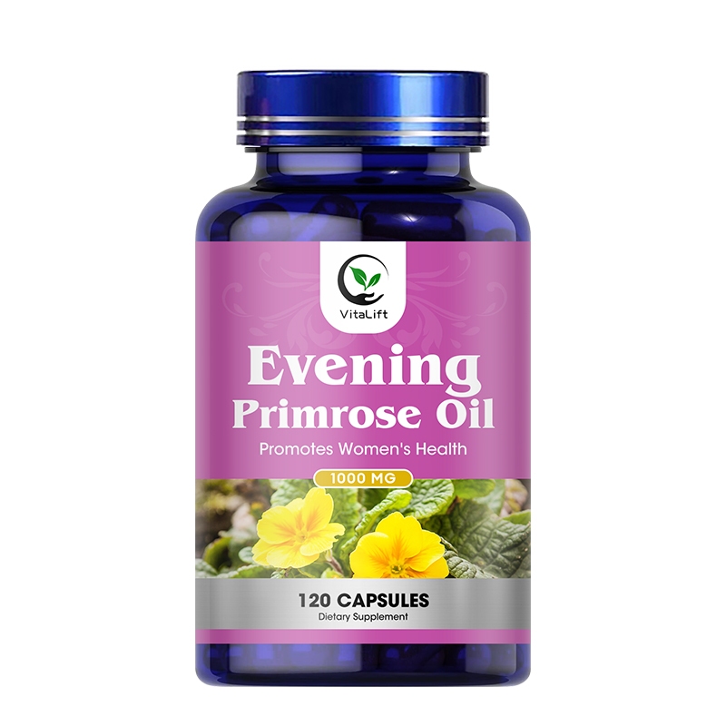 Vitalift Evening Primrose Oil ส่งเสริมสุขภาพของผู้หญิง น้ํามันอีฟนิ่งพริมโรส 1000 มก. ซอฟท์เจลปล่อยราพีด