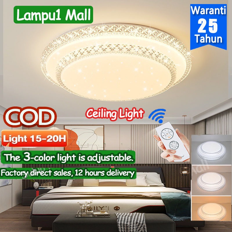 2024 โคมไฟเพดาน LED เย็นแสงสีขาวธรรมชาติ 24W 36W 220V สําหรับห้องนอนห้องนั่งเล่นรอบโคมไฟเพดานโมเดิร์น Ultra