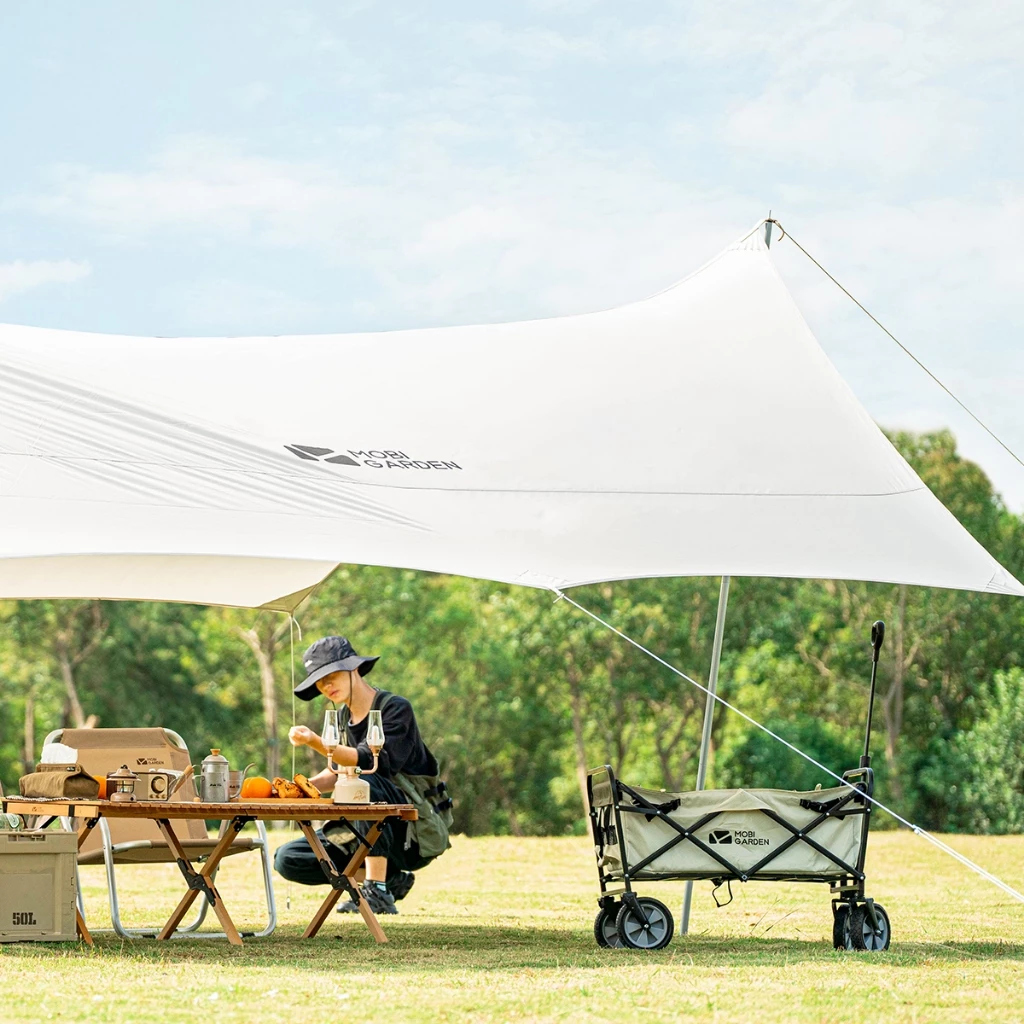 Mobi GARDEN Camping Tarp Flysheet Shelter Sun Shade Anti-UV Canopy thumbnail 9