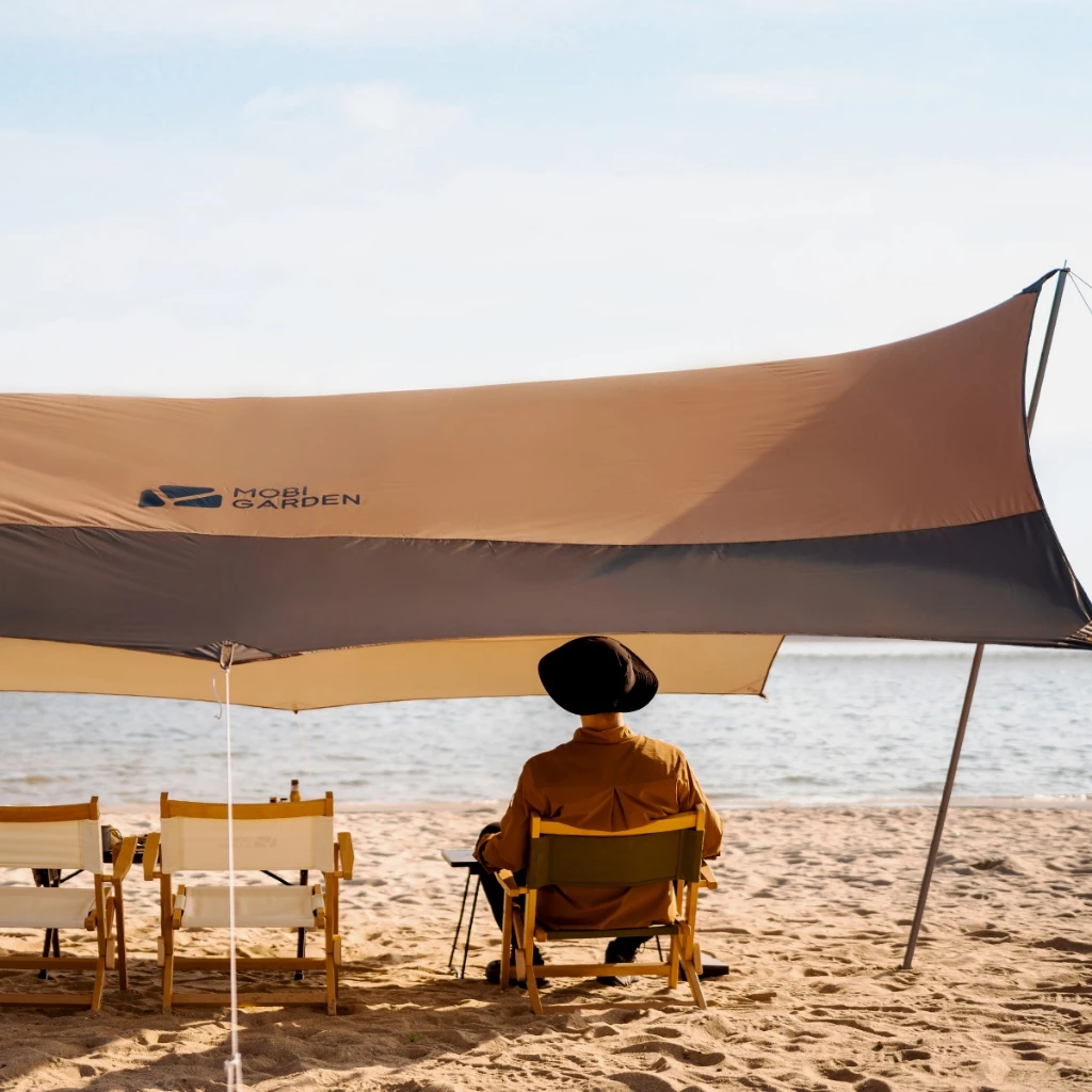 Mobi GARDEN Camping Tarp Flysheet Shelter Sun Shade Anti-UV Canopy thumbnail 7
