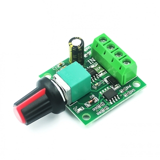 Pwm DC มอเตอร์ควบคุมความเร็ว 1.8V 3V 5V 6V 12V 2A ความเร็วสวิตช์ควบคุมฟังก์ชั่น 1803BK