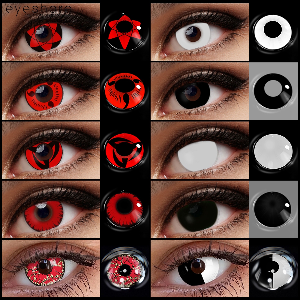 Eyeshare คอนแทคเลนส์คอสเพลย์ รูปดวงตานารูโตะ สําหรับตกแต่ง 1 คู่