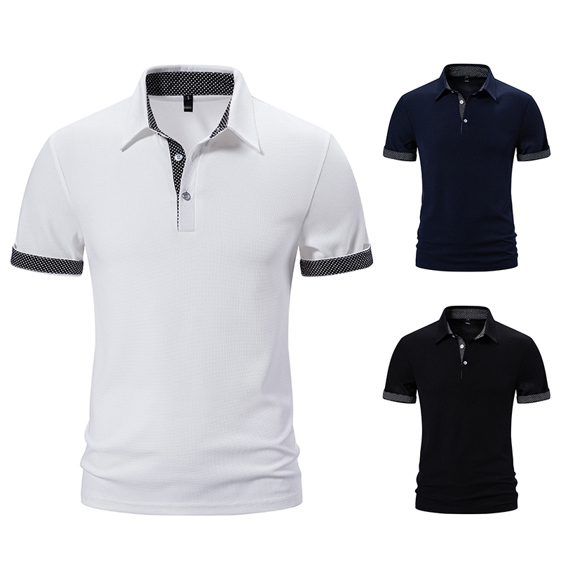 เสื้อโปโลผู้ชายพร้อมเทคโนโลยีดักความชื้นและผ้าระบายอากาศ