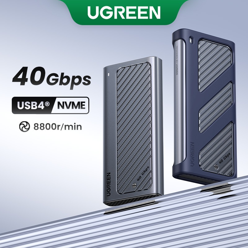 Ugreen 40Gbps M.2 NVMe SSD enclosure อะแดปเตอร์คอมพิวเตอร์ USB 4 NVMe protocol M.2 hard disk enclosu