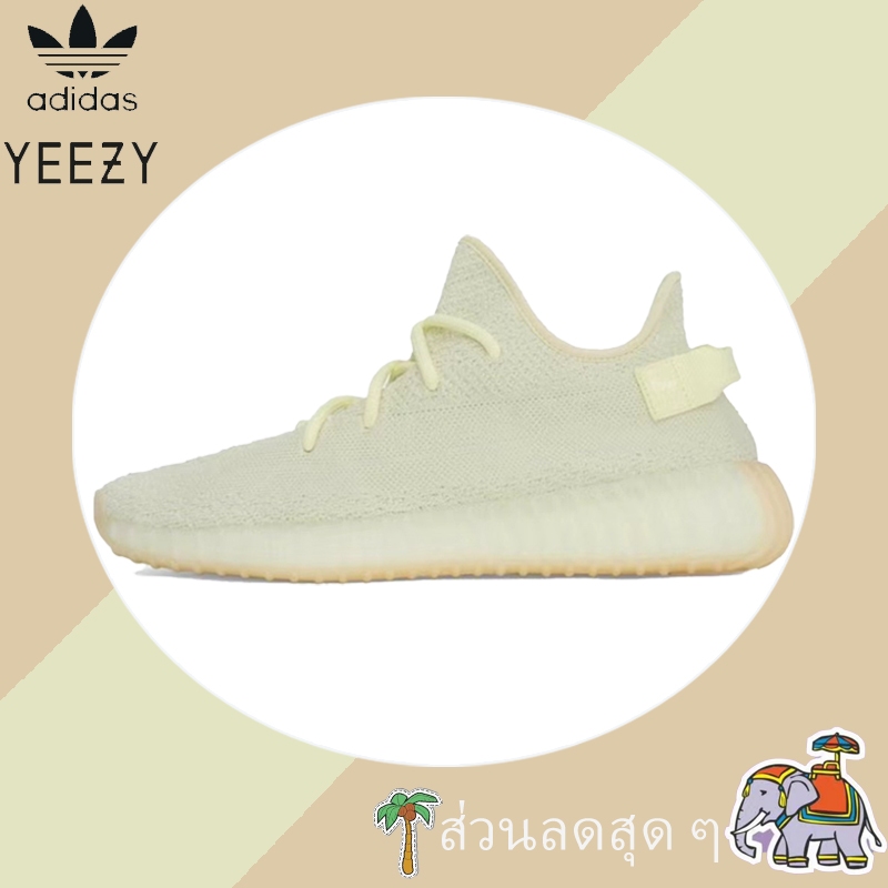 ขายร้อน Adidas Original YEEZY Boost 350 V2 Butter รองเท้าผ้าใบลําลองกันลื่นสบาย