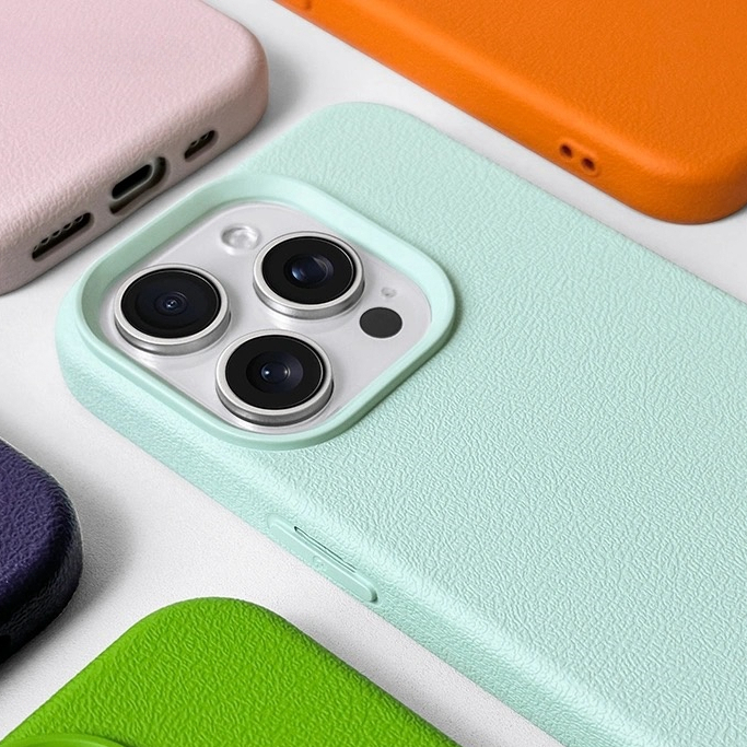 【Lychee texture/Soft case/Mint green】เคส compatible for iphone 11 12 13 14 15 pro max case