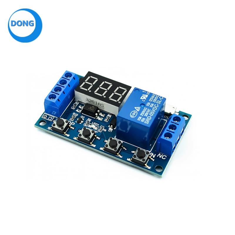 6-30v Time Delay รีเลย์โมดูลสวิทช์ Trigger Circuit Timer DC12V 24V XY-J02 Incubator สําหรับ Arduino