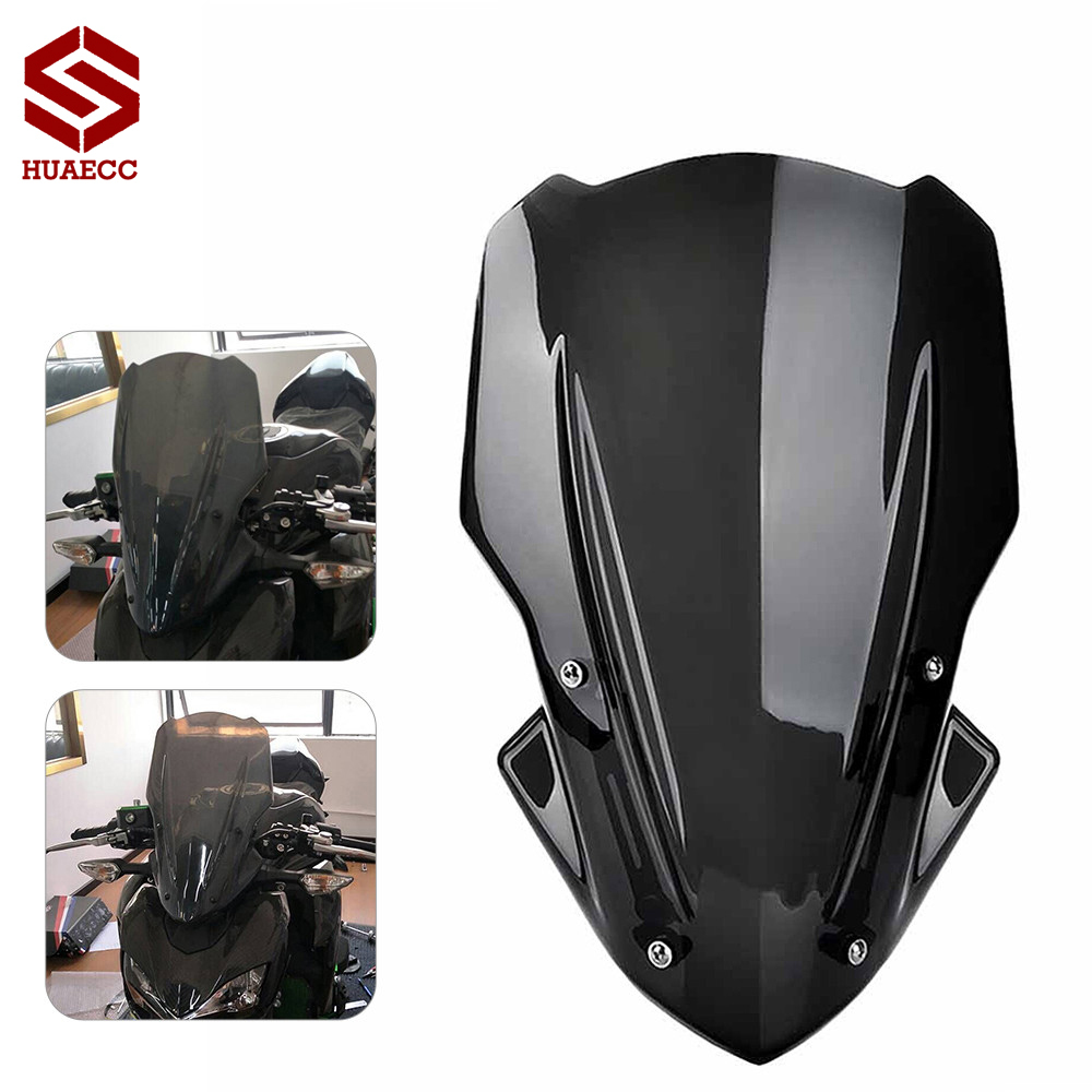 KAWASAKI สําหรับคาวาซากิ Z900 2017-2019ใหม่รถจักรยานยนต์กระจกกระจกไฟหน้าปกที่มีวงเล็บ