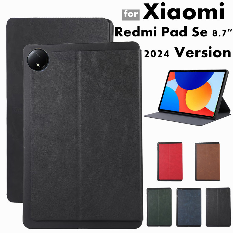 for Xiaomi Redmi Pad Se 8.7 Inch 2024 Tablet Cover PU Leather Flip Case with Stand Function Case for Redmi Pad Se 4G 8.7" Cover
