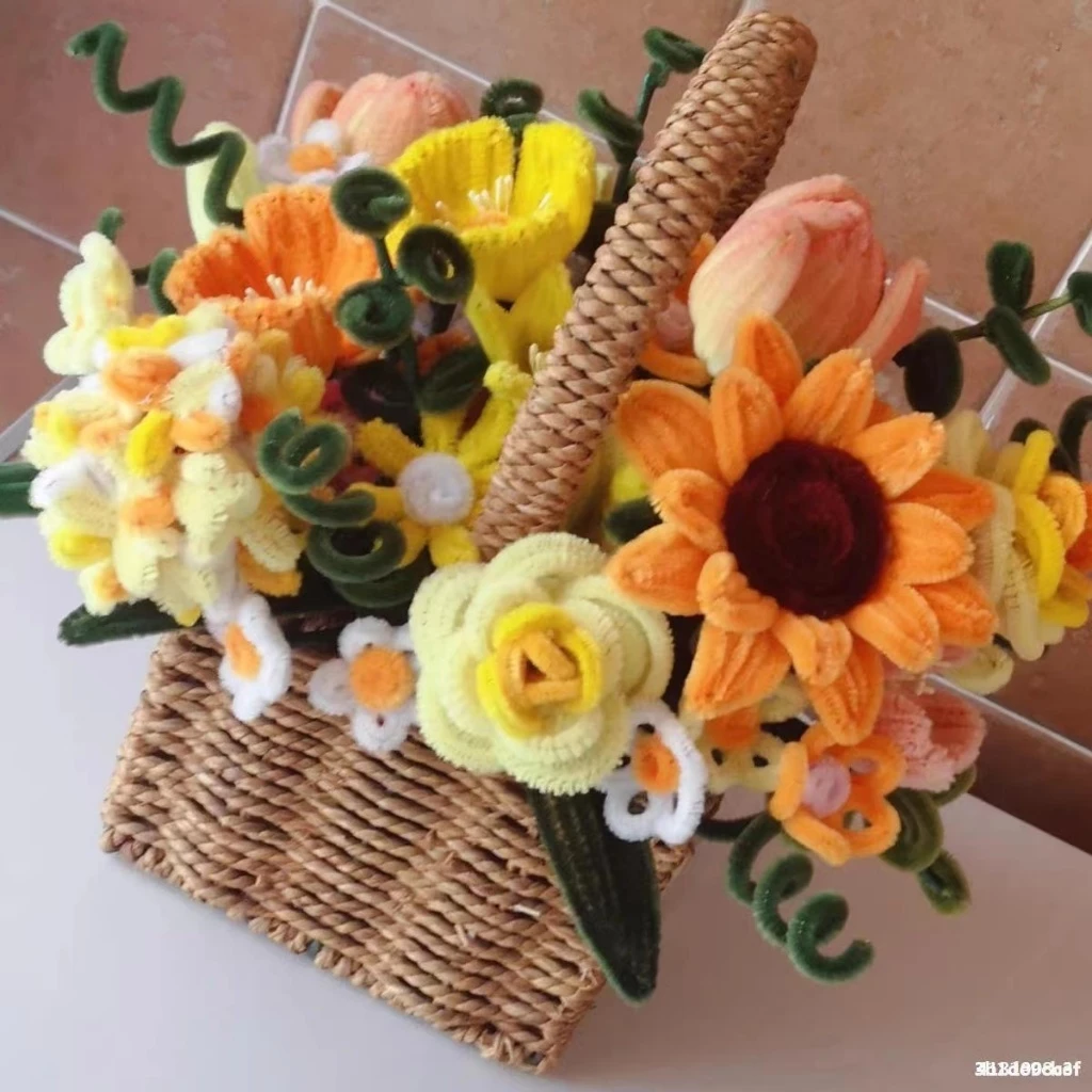 (100pcs) สินค้าพร้อมส่ง ลวดกำมะหยี่ DIY แยกสี สร้างสรรค์งานประดิษฐ์ต่างๆ สำหรับงานฝีมือ สีสันสดใส สินค้าขายดี thumbnail 6