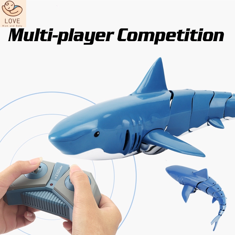 Jjrc Four Way 2.4G จําลองไฟฟ้าของเล่น Great White Shark Joint แกว่งอัตโนมัติเด็กรีโมทคอนโทรลเรือ