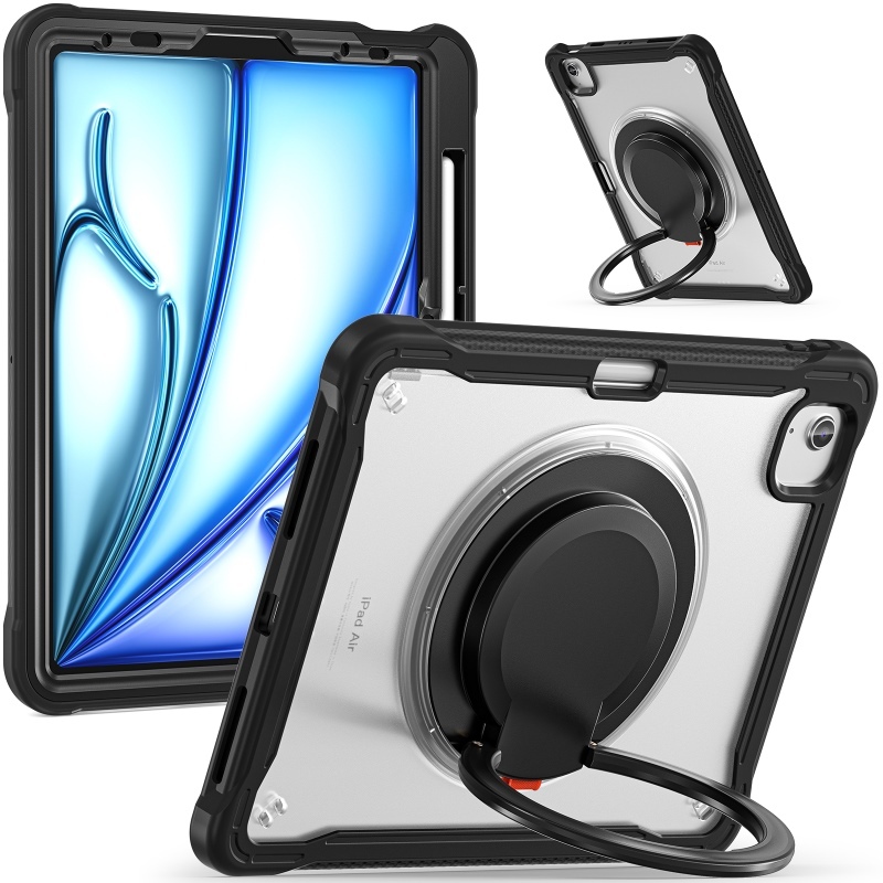 360° หมุนซิลิโคนอ่อนนุ่มป้องกันแหวนจับสําหรับ ipad mini 6 air 4 5 6th pro 10.9 11 13