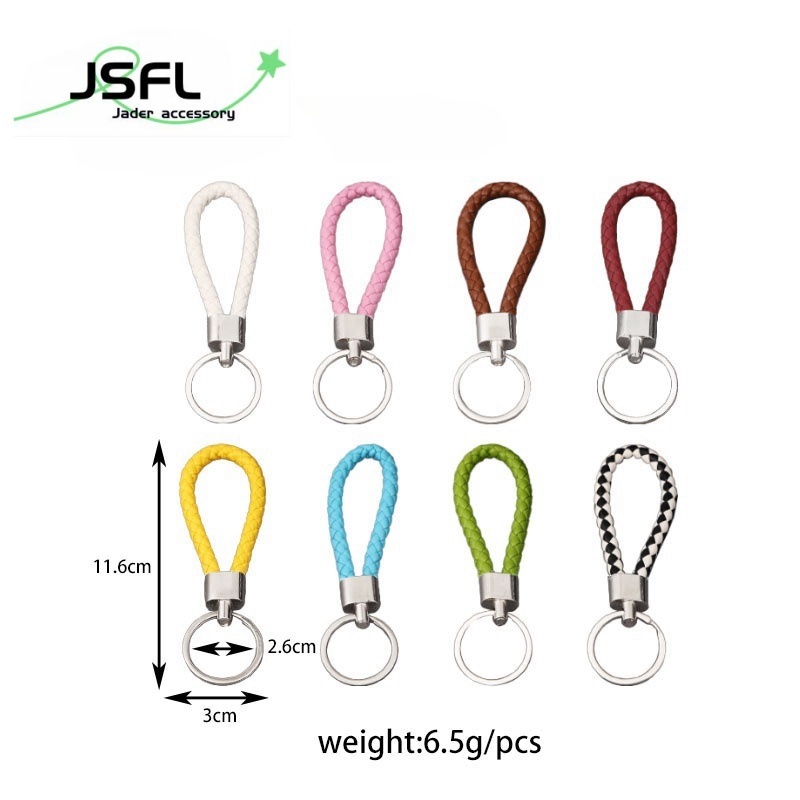 หนัง ปู่ สายพวงกุญแจถักพวงกุญแจจี้พวงกุญแจรถพวงกุญแจอุปกรณ์เสริมกระเป๋าจี้พวงกุญแจ